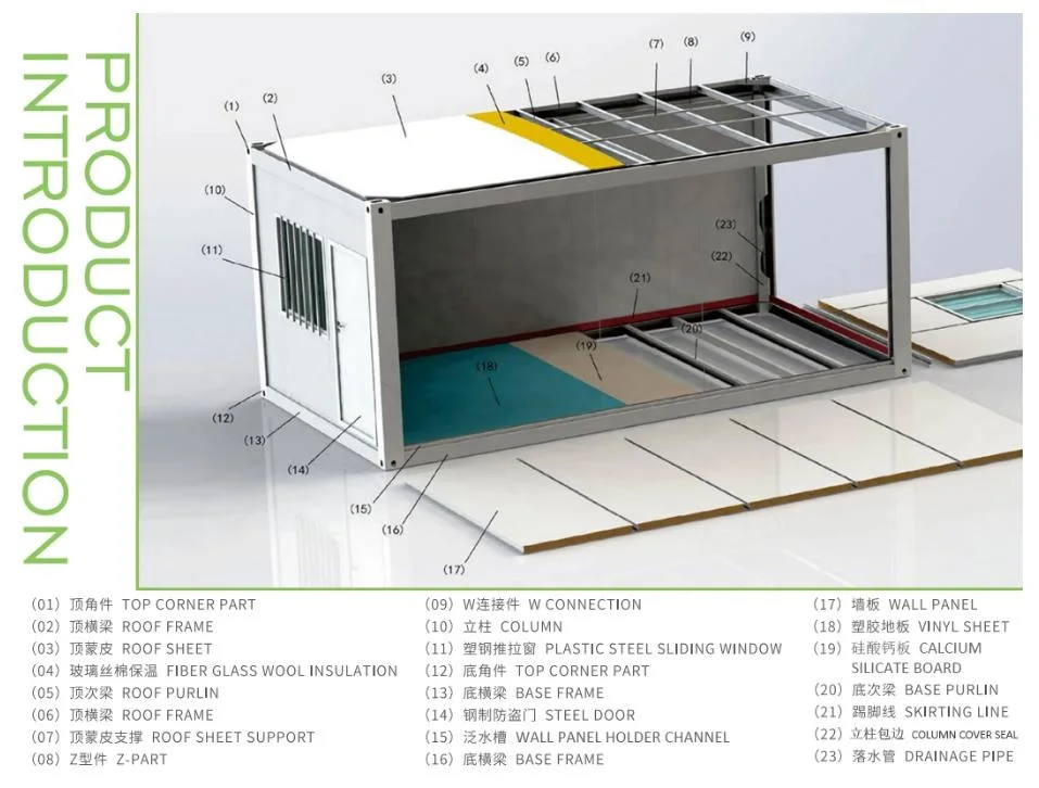 Factory Price Customize 20FT Prefabricated/Prefab/Modular/Movable Container House for Hospital